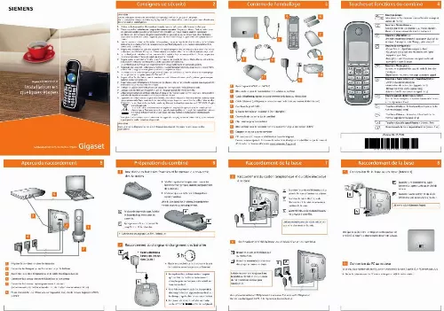 Notice SIEMENS GIGASET C475 IP téléphone sans fil Trouver une